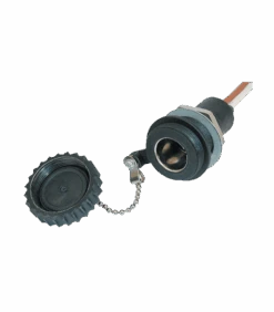 Wasserdichte Einbau-Normsteckdose Mit Schraubdeck (IP 67) (WSD 12/24)