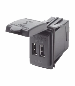 USB Doppel-Ladesteckdose 12 V/24V Mit Gummikappe